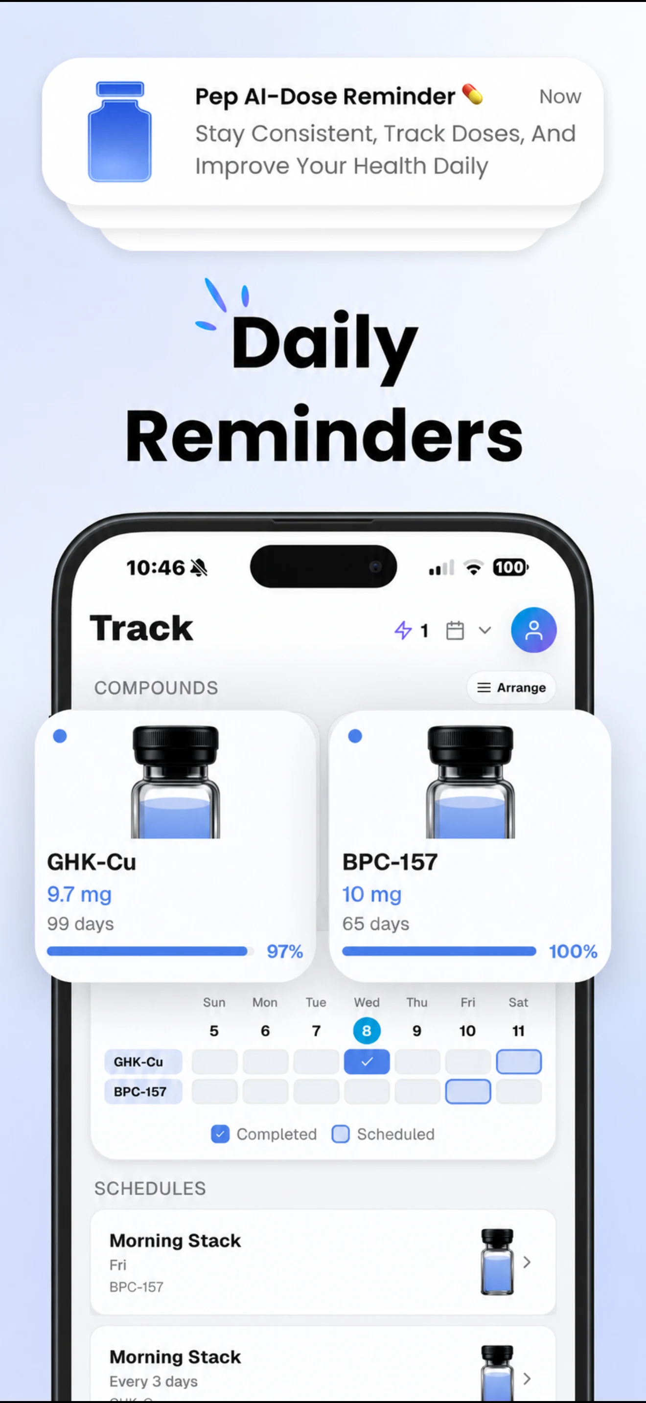 Pep AI: Peptide GLP-1 Tracker screenshot