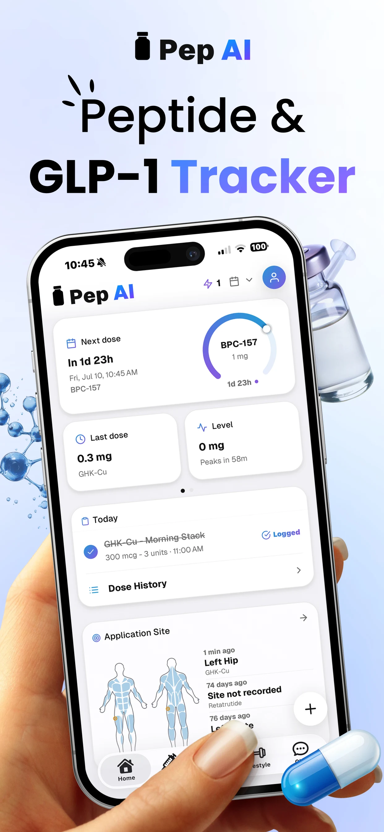 Pep AI: Peptide GLP-1 Tracker screenshot